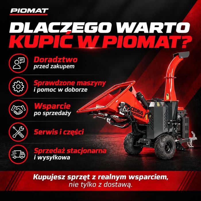 Cedrus CEDRB05PRO-HE-V rębak 12 cm podajnik hydrauliczny 2 cylindry