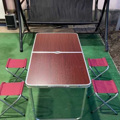 Складной алюминиевый стол набор