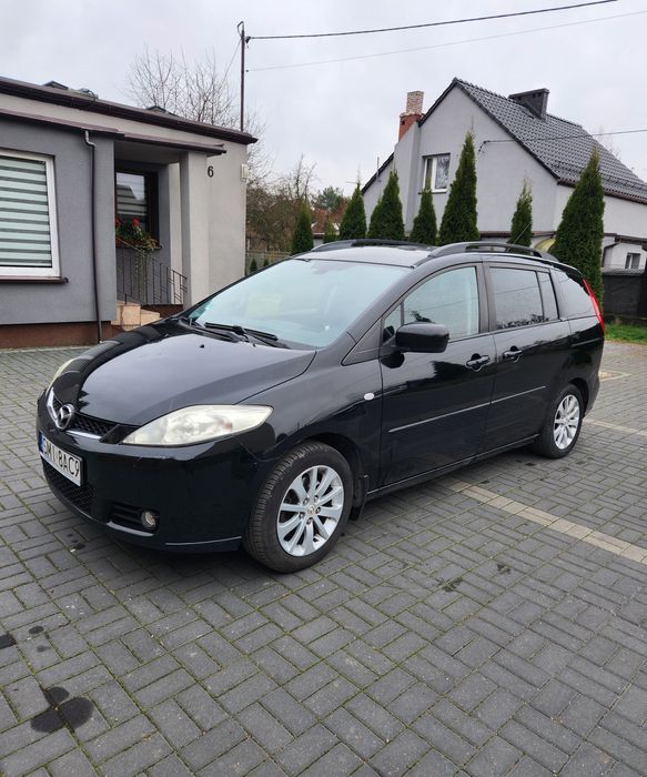 Mazda 5 EXECUTIVE 7 miejsc ksenon czujniki grzane fotele iidealny
