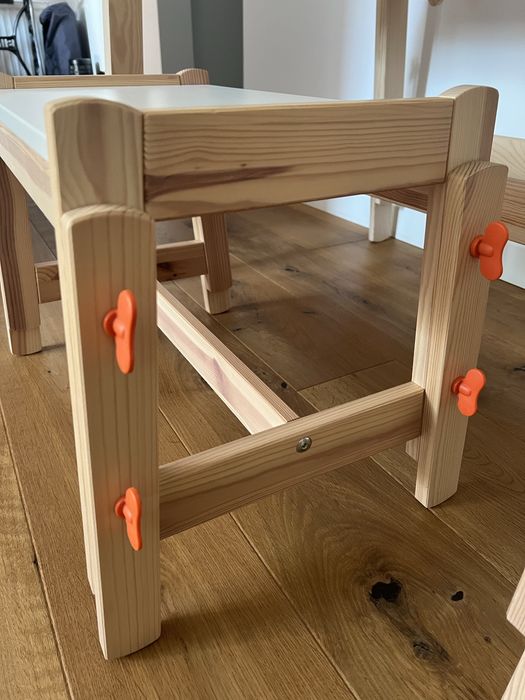 Biurko i taboret FLISAT ikea