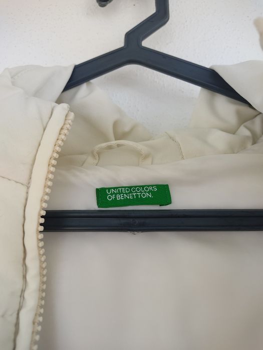 Kispo de penas branco, 10 anos menina, Benetton