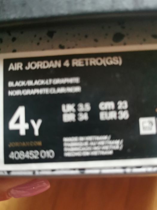 Buty chłopięce Jordan 4 Black Cat