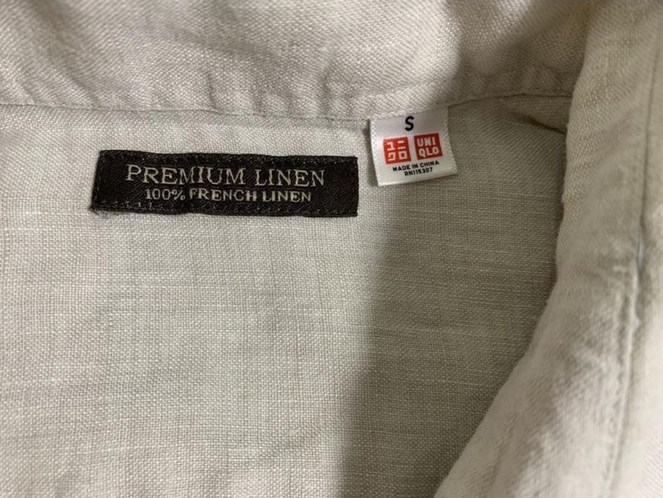 Лляна рубашка Uniqlo