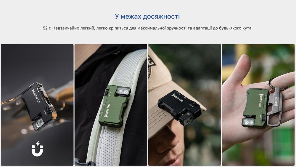 Ліхтар Wuben G5 - оригінал