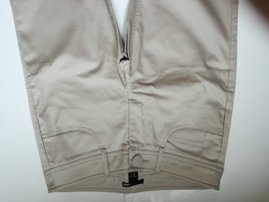 h&m spodnie eleganckie jasny bez 34