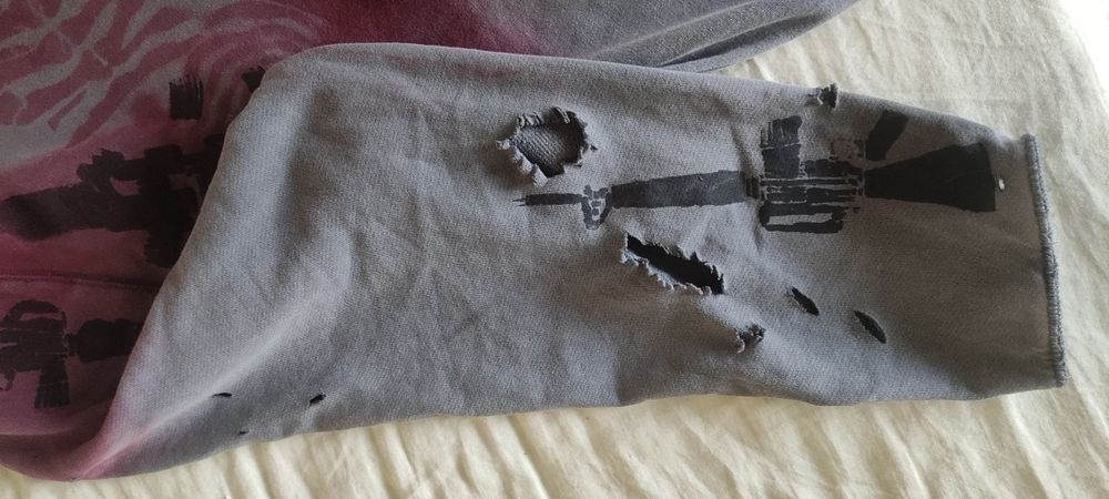 Bluza DIY handmade ręcznie wykonana kaptur hoodie spray malowana y2k