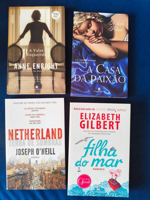 Lote 4 Livros Ficção Contemporânea de Prestígio - Bertrand Editora (Formato Normal)