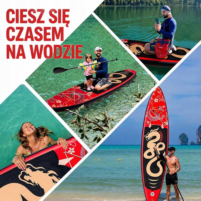 Deska SUP 335CM Do pływania full zestaw