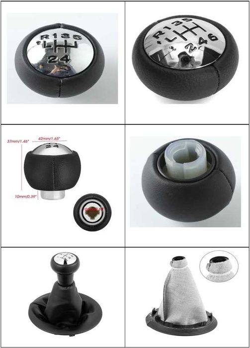 Manete moca seletor caixa de velocidades e foles Peugeot Citroen