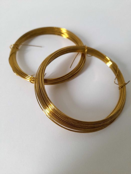 Arame em latão para fabrico de bijuterias 0,8mm e 0,6mm