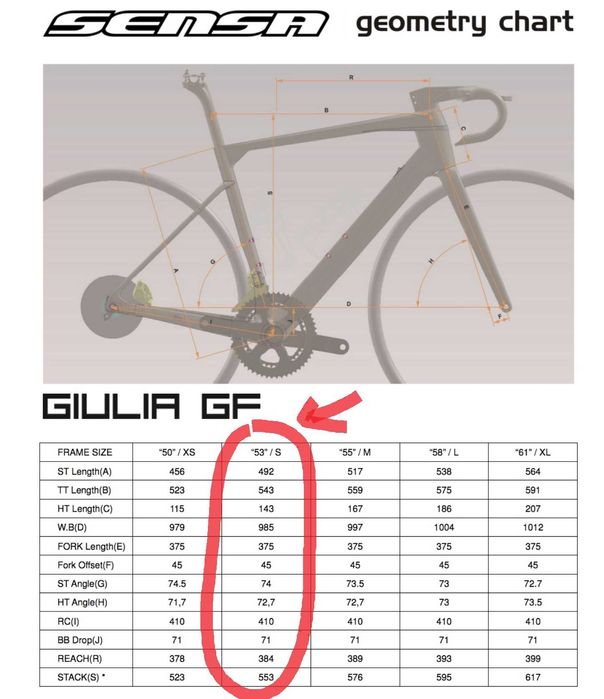 Rower szosowy SENSA Giulia GF Shimano Ultegra Di2 rama 53 na 170-178cm