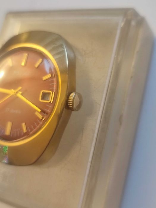 piekny BORDOWY POLJOT w zlocie - sprawny w pudelku