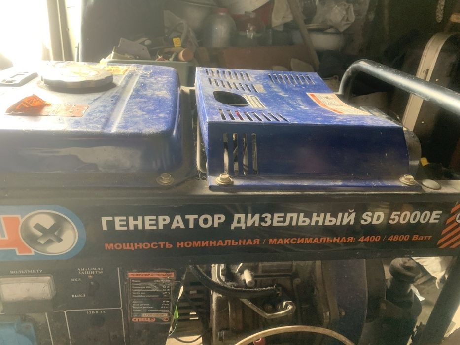 Дизельный генератор СПЕЦ SD-5000E (4.8 кВт) с электростартером