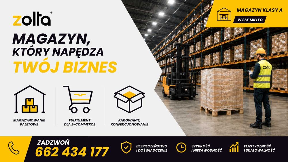 Magazyn, hala - magazynowanie towarów, palet, składowanie, fulfillment, pakowanie konfekcjonowanie usługi