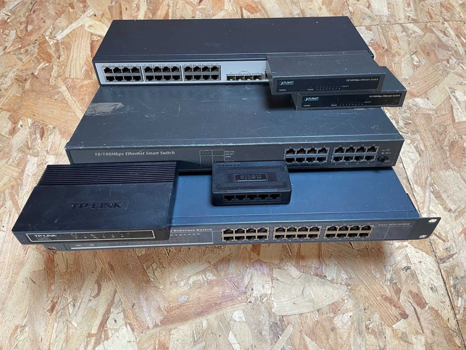 Zestaw switchy sieciowych Rack itp.