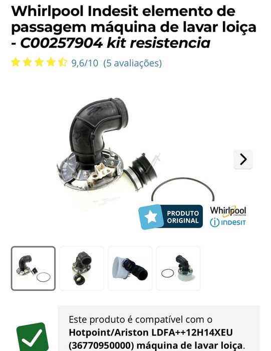 Máquina da louça avariada hotpoint ldfa++ boa para peças