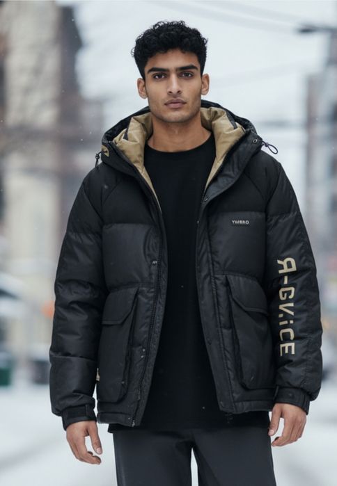 Стильний чоловічий зимовий пуховик GV-ICE(M-L)
