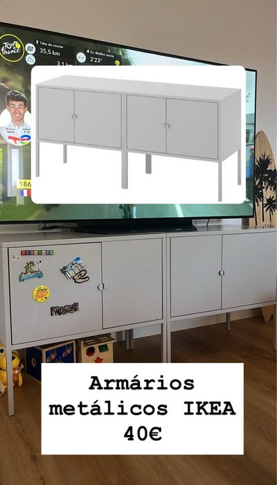 Armários metálicos IKEA cinza