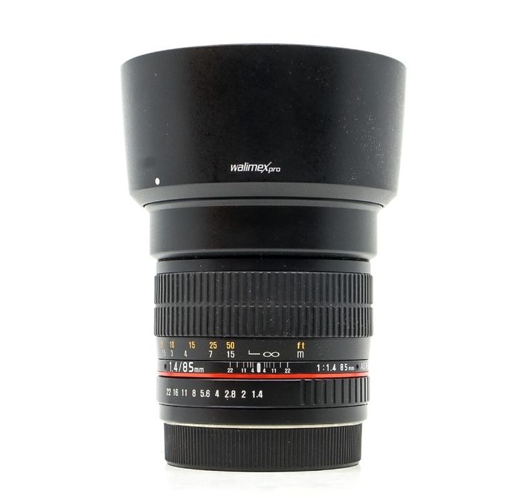 Lente 1.4 85mm walimex pro  ef como nova
