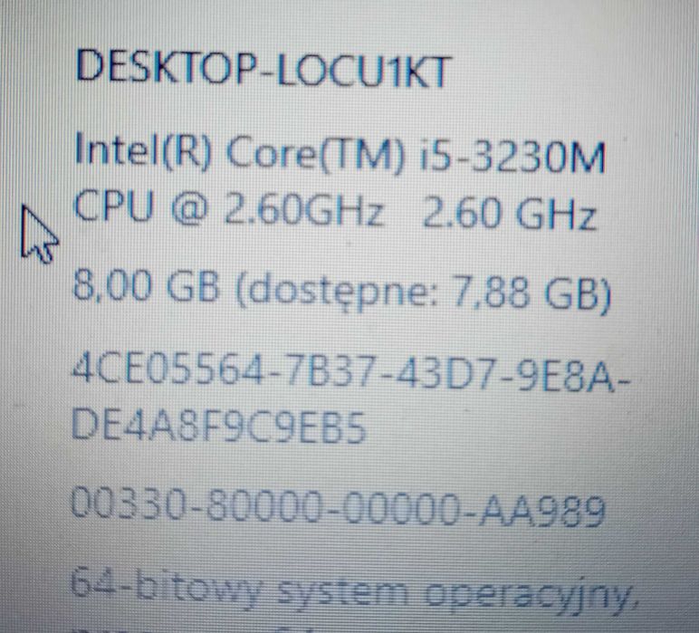 laptop  Dell Vostro 3560: Intel Core i5/8 GB DDR3/SSD