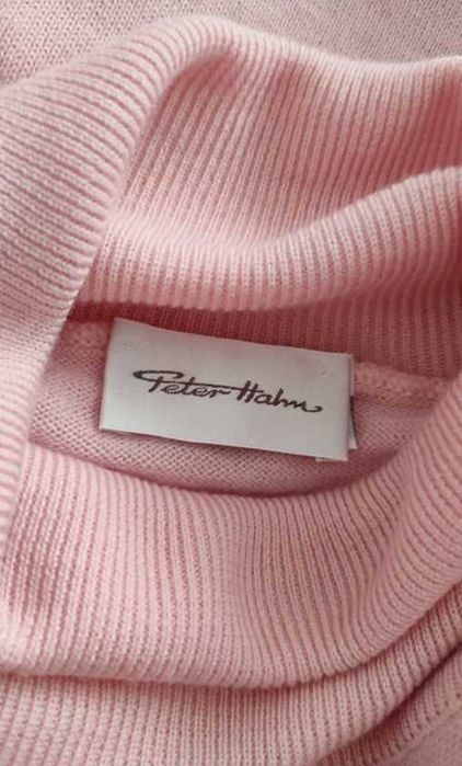 Różowy golf z krótkim rękawem Peter Hahn 100% Pure New Wool
