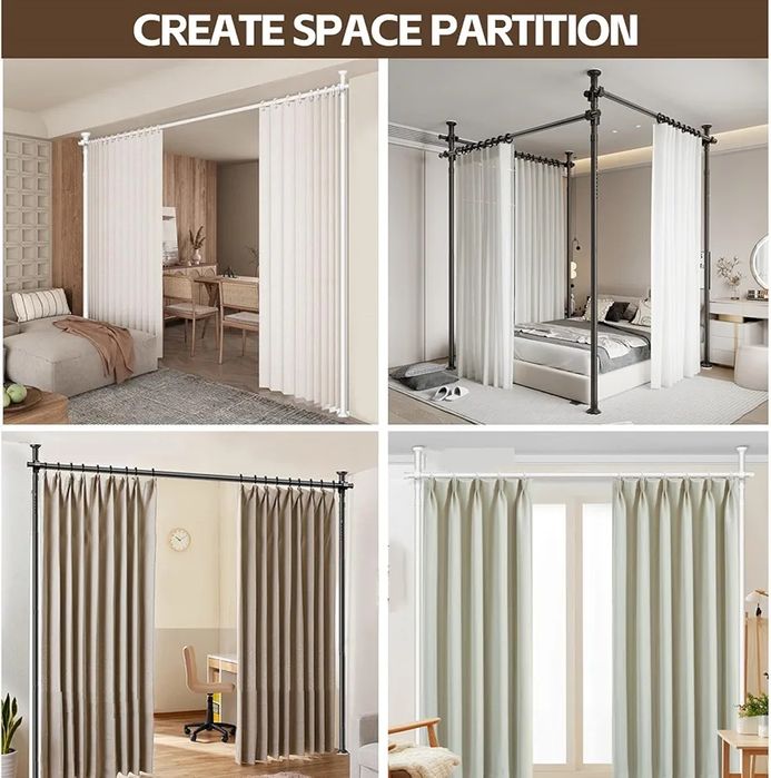 Іертикальний  регульований карниз для штор