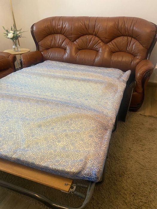 Sofá-Cama de 3 lugares + 2 sofás individuais