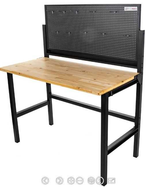 Bancada Mesa de Trabalho Dobrável 1215x646mm c/ painel perfurado JL20