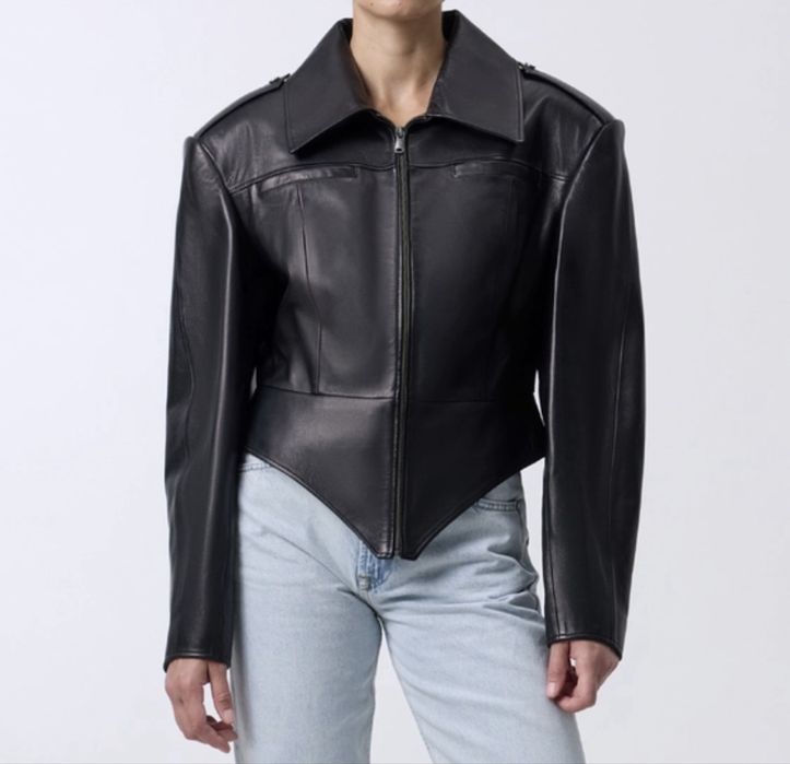 Шкіряна куртка Bazhane Trotter чорна M