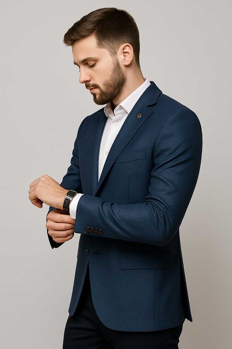 Чоловічий вовняний піджак PIATTI р.52 — новий, Slim Fit, Туреччина