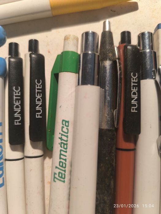 Canetas publicitárias colecionadores