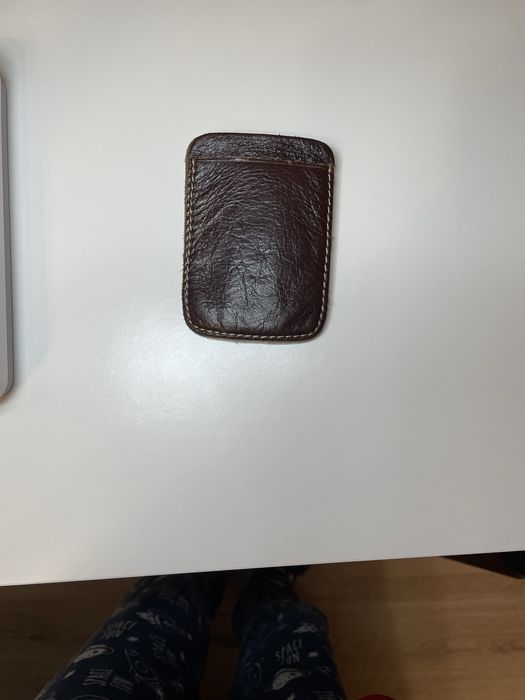 Кожаный зажим для денег