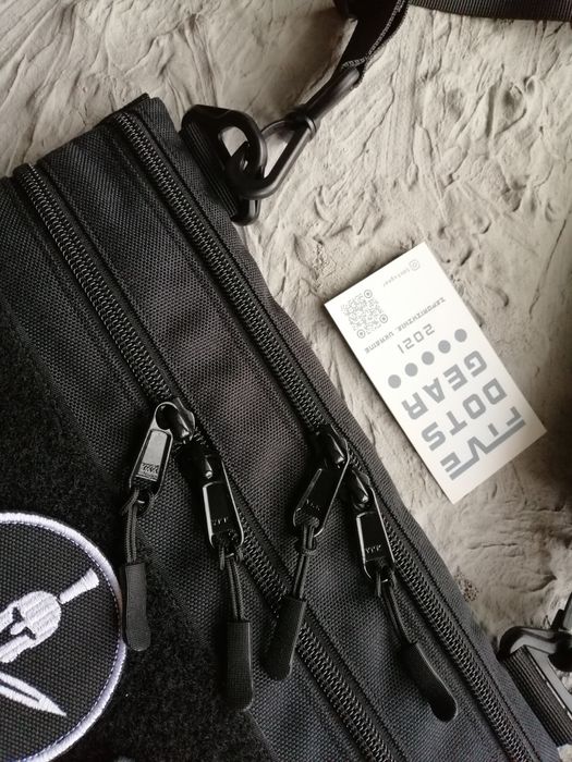 Сумка через плечо с велкро полем панелью липучкой для патчей шевронов