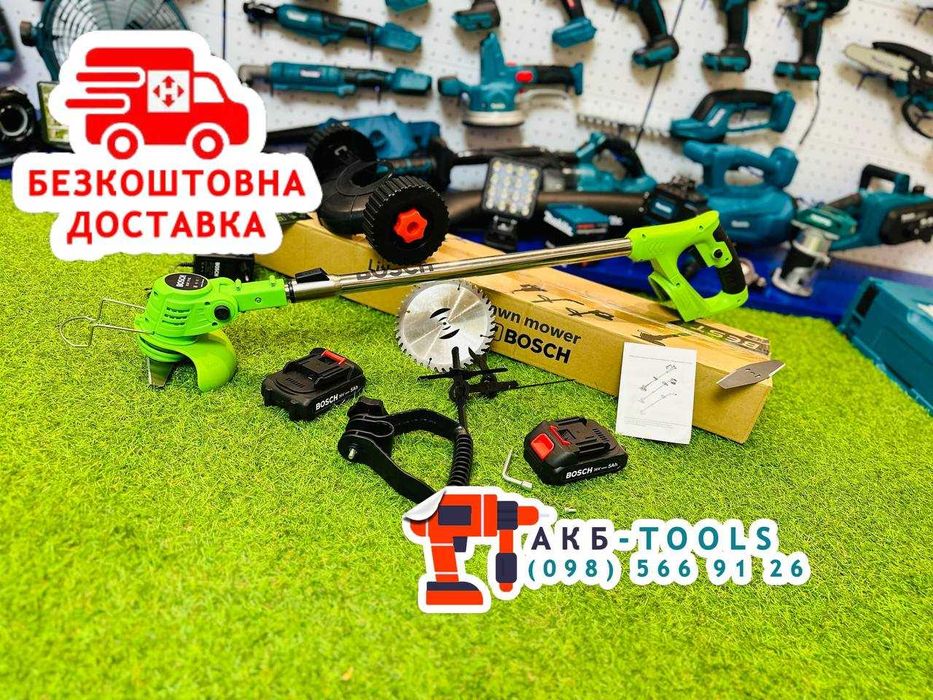 Аккумуляторный триммер садовый BOSCH BUR187BL Аккумуляторные косы 36V
