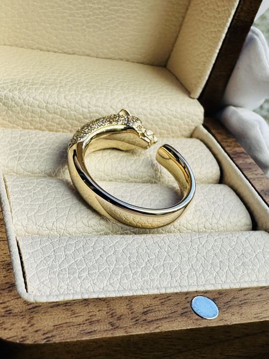 Кольцо cartier с бриллиантами 585