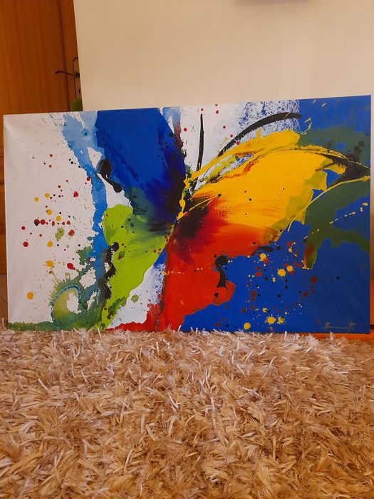 Quadro pintado a mão