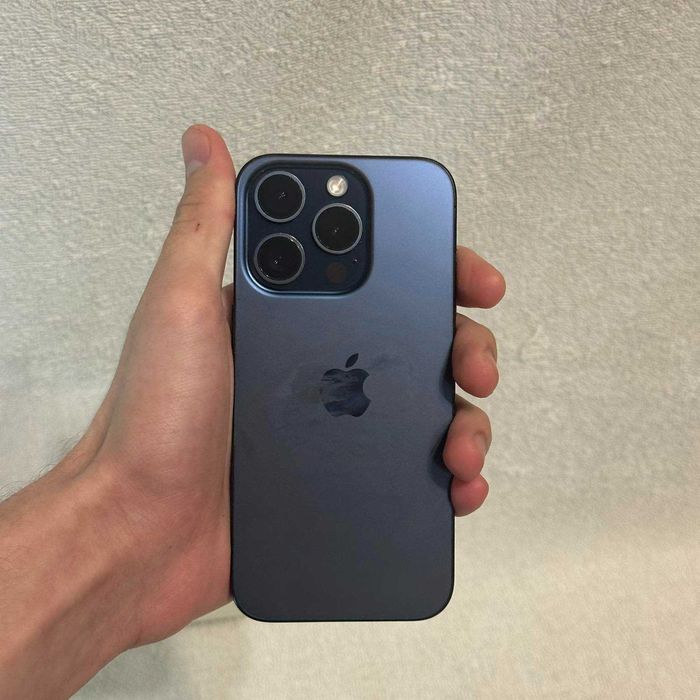 Телефон Apple iPhone 15 Pro 256 GB Blue Titanium Neverlock. (физ+есим)