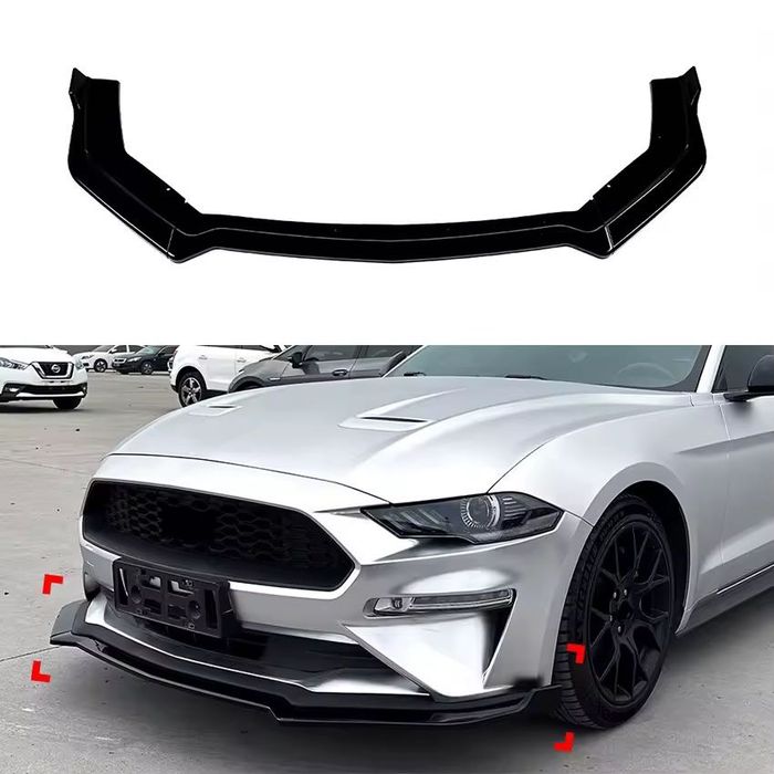 Губа на передний бампер Ford Mustang накладка на бампер сплитер мустан