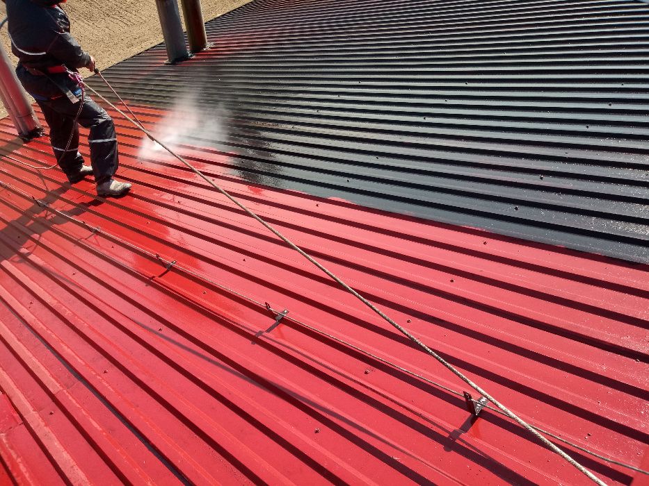 malowanie dachów, mycie impregnacja dachu,mycie hal przemysłowych,hali