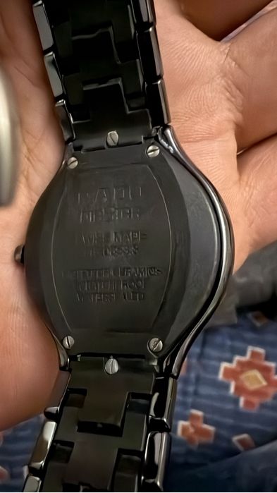 Relogio rado em ceramica masculino