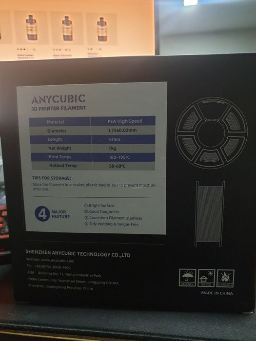 AnyCubic HighSpeed 3D PLA Filament64552091510274121
