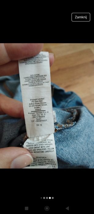Piekny jeansowy kombinezon Primark Denim Co Limited