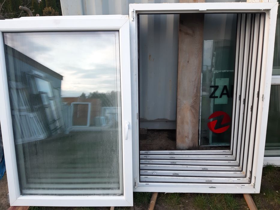 OKNA 114x160 mahoń używane