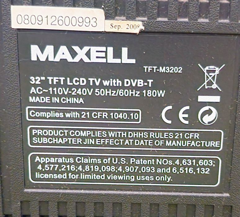 Telewizor MAXELL TFT-M3202 32"