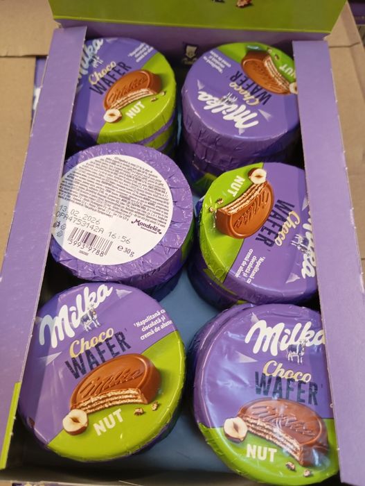Milka choco wafer (вафлі мілка соком)
