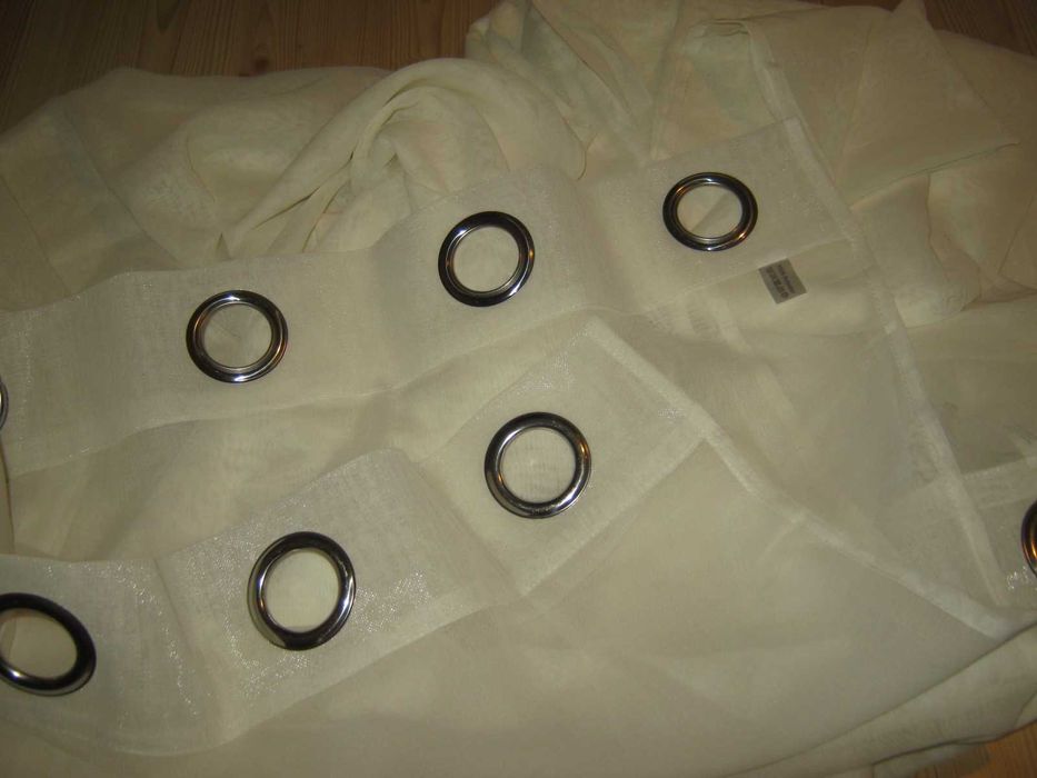 Komplet firanka na kółkach przelotki 2 x 140 / 235 cm