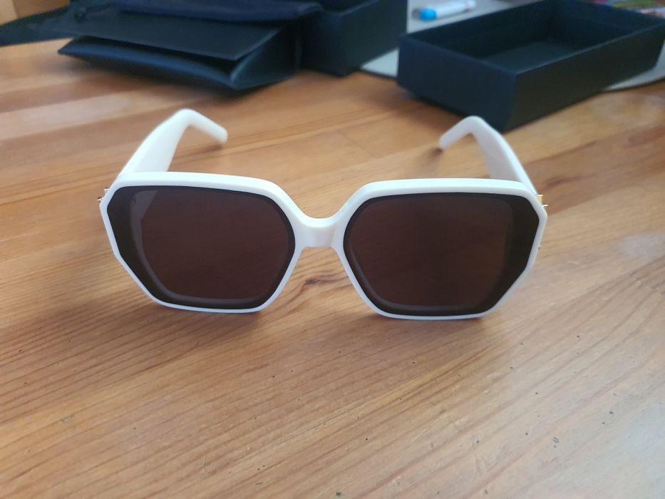 Okulary przeciwsłoneczne Saint Laurent białe