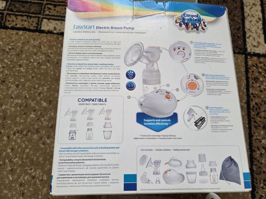 Laktator elektryczny canpol barbie easystart + wkładki laktacyjne