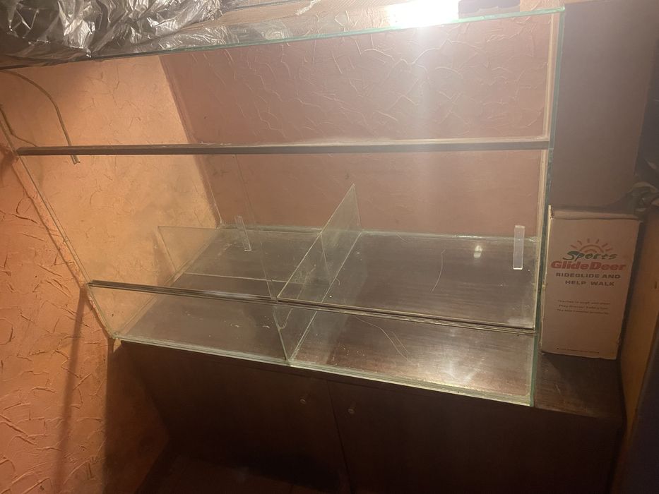 Стеклянный террариум для змеи, хамелиона 90х61х50