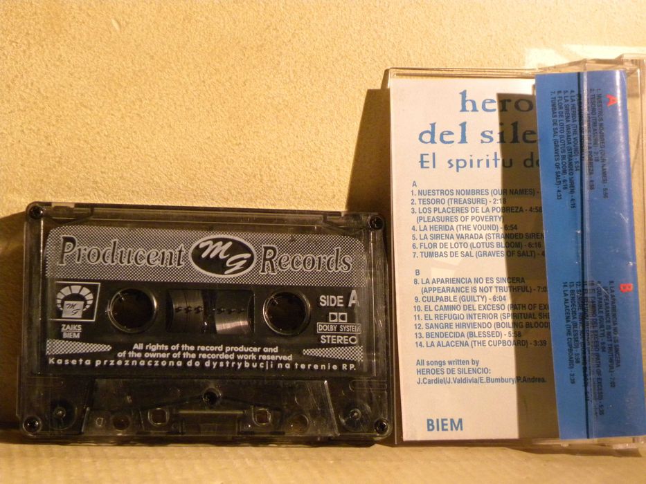 kaseta magnetofonowa Héroes Del Silencio – El Espiritu Del Vino